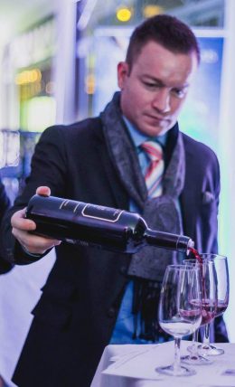 Bouteille de vin rouge